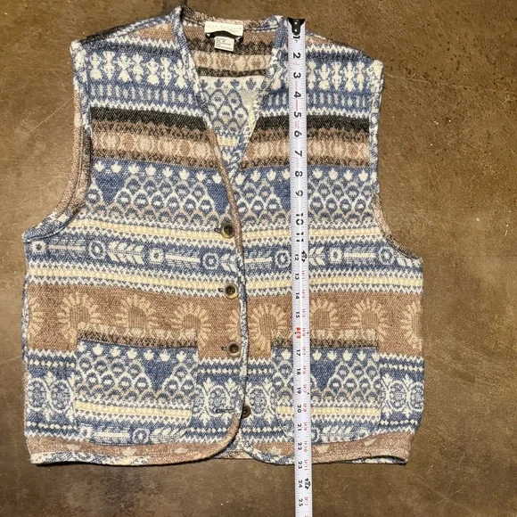 Vintage 90s Van Heusen for Her Wool Blend Vest Size M - Picture 5 of 6